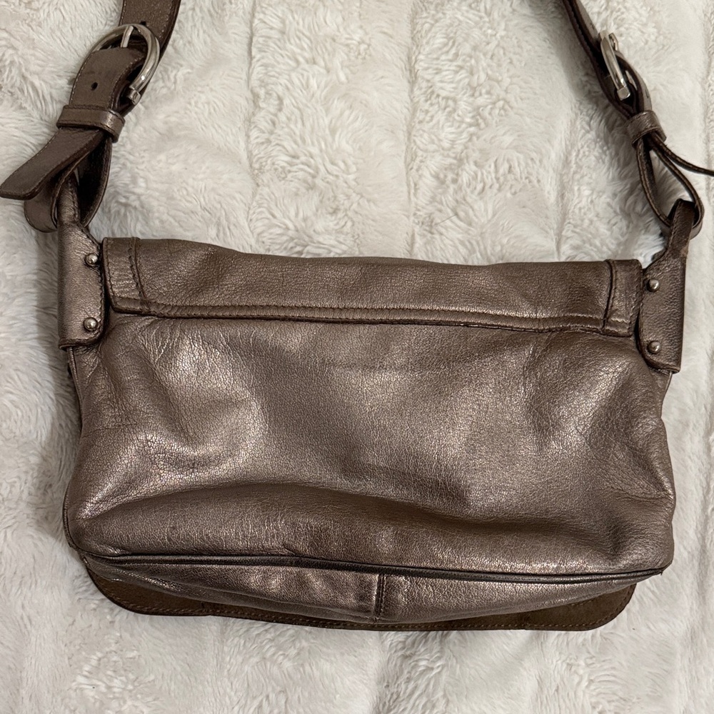Vintage Metallic Ferragamo Shoulder Bag - Picture 7 of 16